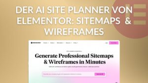 Der AI Site Planner von Elementor Sitemaps  & Wireframes thumbnail blogbeitrag by thomas gress